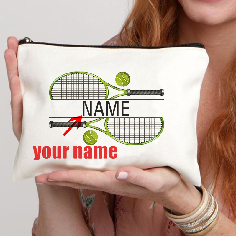 Personalized Name Box - Kişiselleştirilmiş Tenis Özel Ad Makyaj Çantası