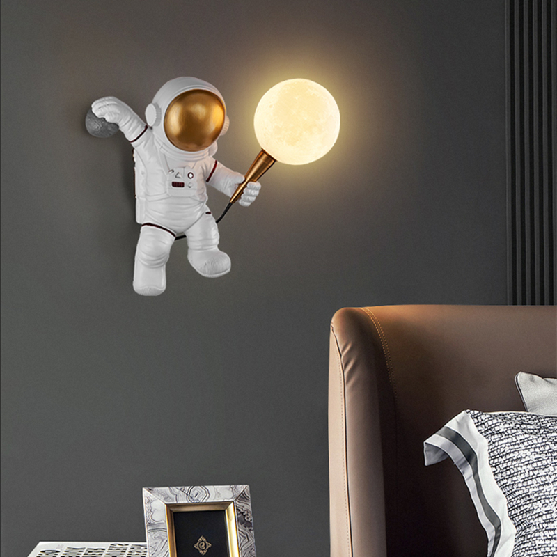 Custom Night Sky - İskandinav LED Kişilik Astronot Ay çocuk