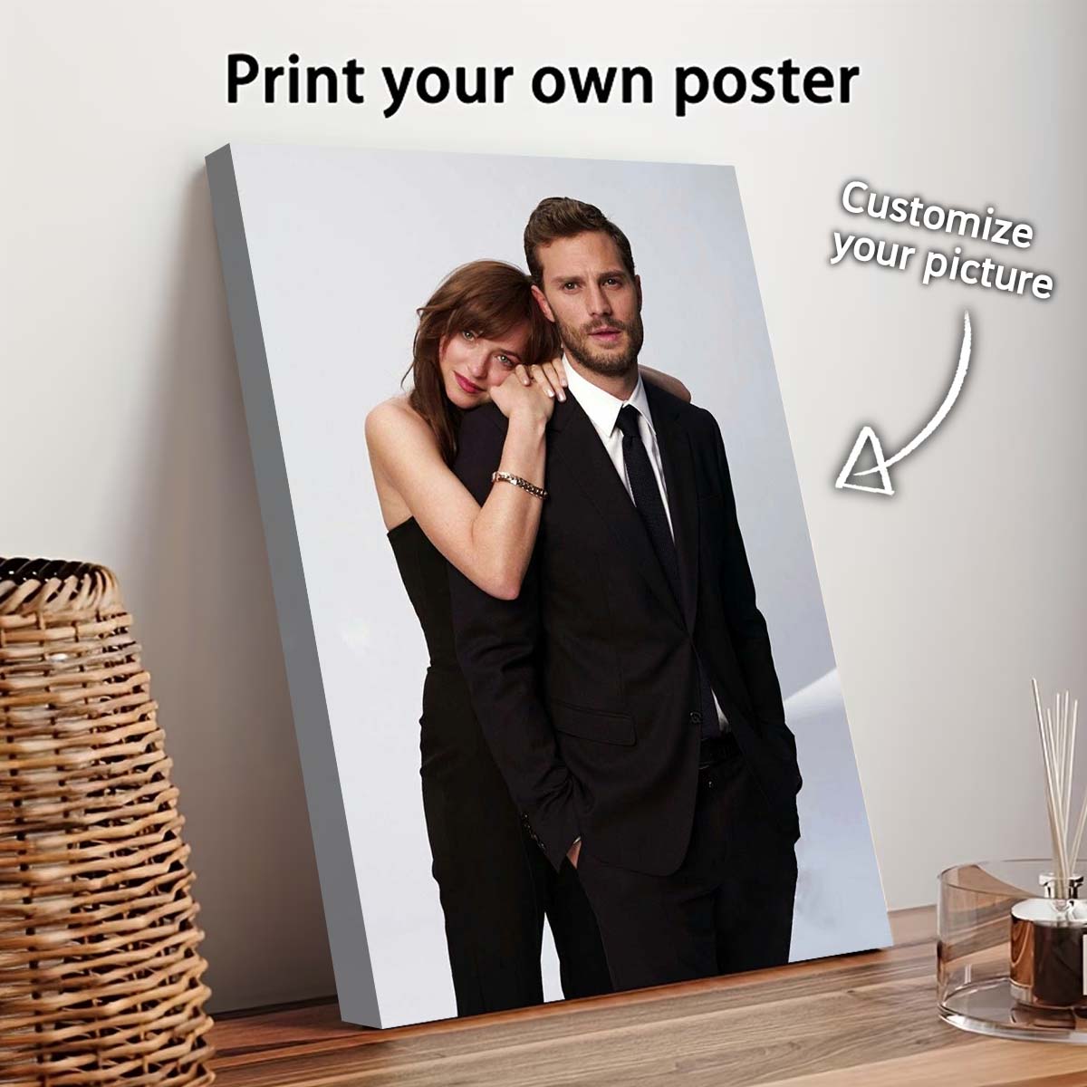Pet Portrait Custom - Özel Baskı Kanvas Tablo Fotoğraflarınızdan Düğün